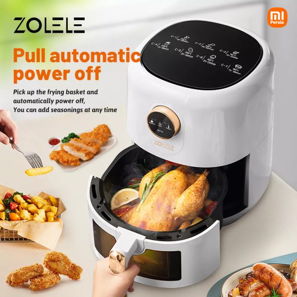 Xiaomi ZOLELE 4.5 liter oil free and low fat fryer 2